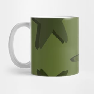 Green Camo Stars Mug